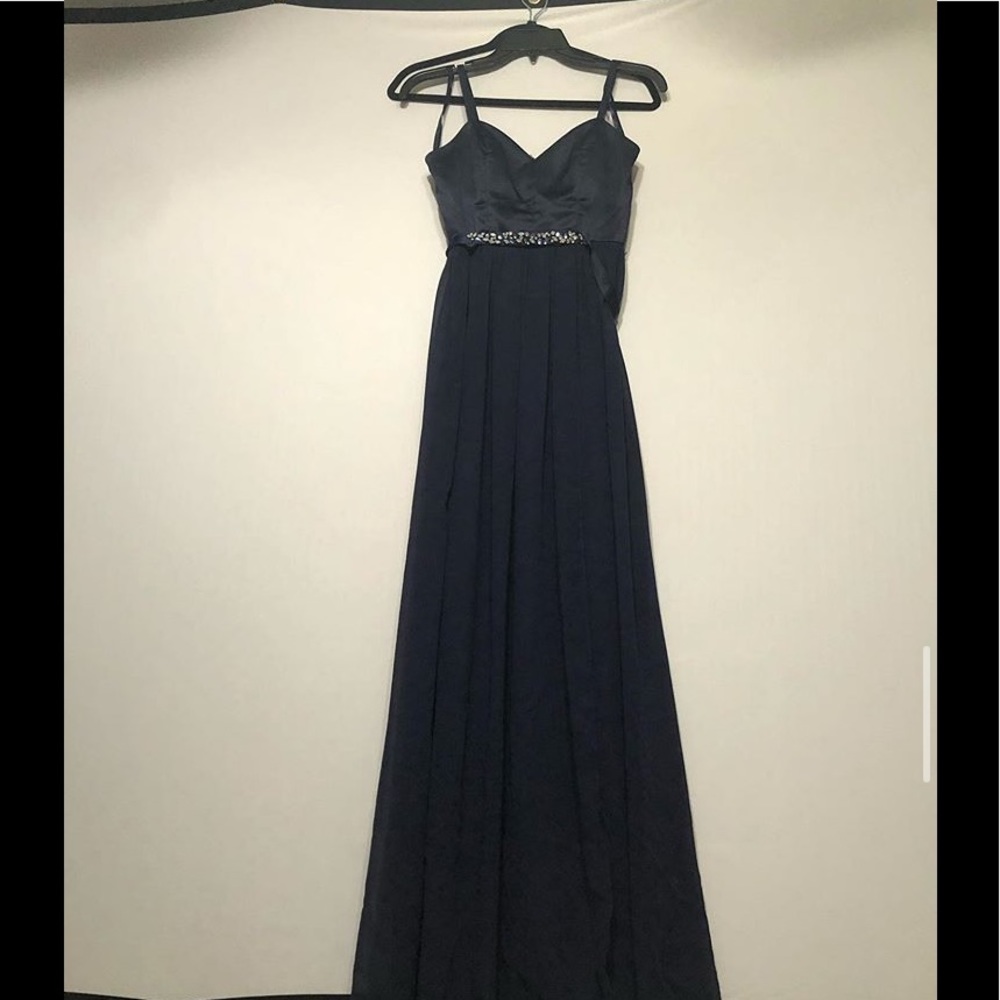Navy prom dress